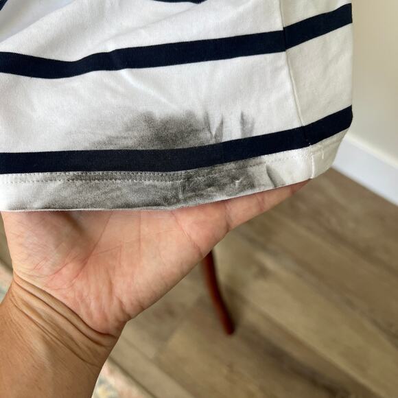 ATHLETA Women's Essential Tee Dress Size XS In Navy Stripes - Picture 6 of 11